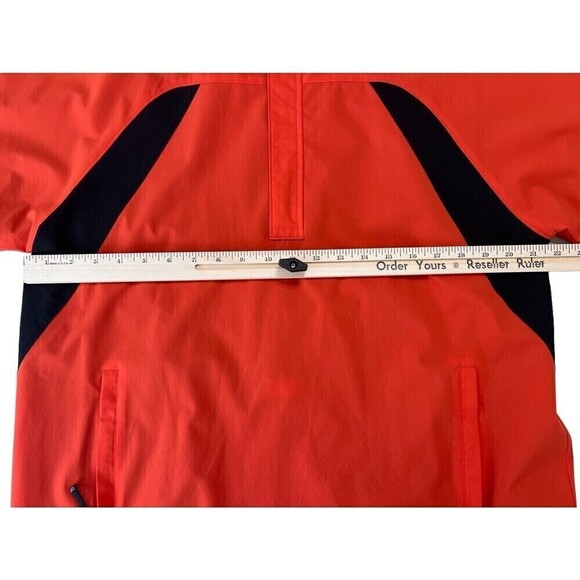 CB Weather Tec Pullover Shirt Cutter and Buck Orange Black 1/4 Zip Mens Golf S - Picture 8 of 12